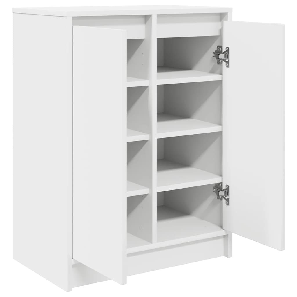 skoreol 57x34x76 cm konstrueret træ hvid