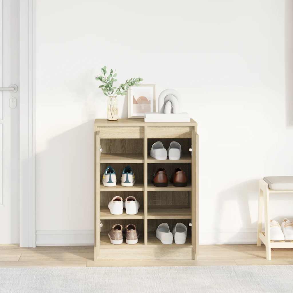 skoreol 57x34x76 cm konstrueret træ sonoma-eg