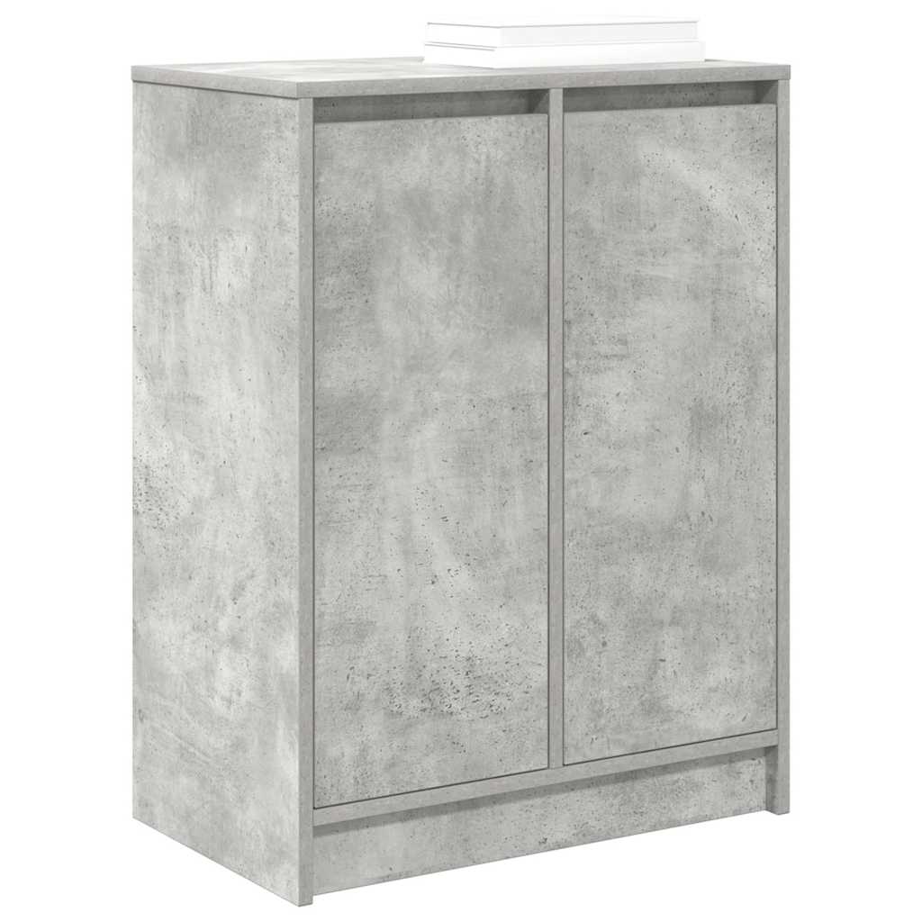 skoskab 57x34x76 cm konstrueret træ betongrå