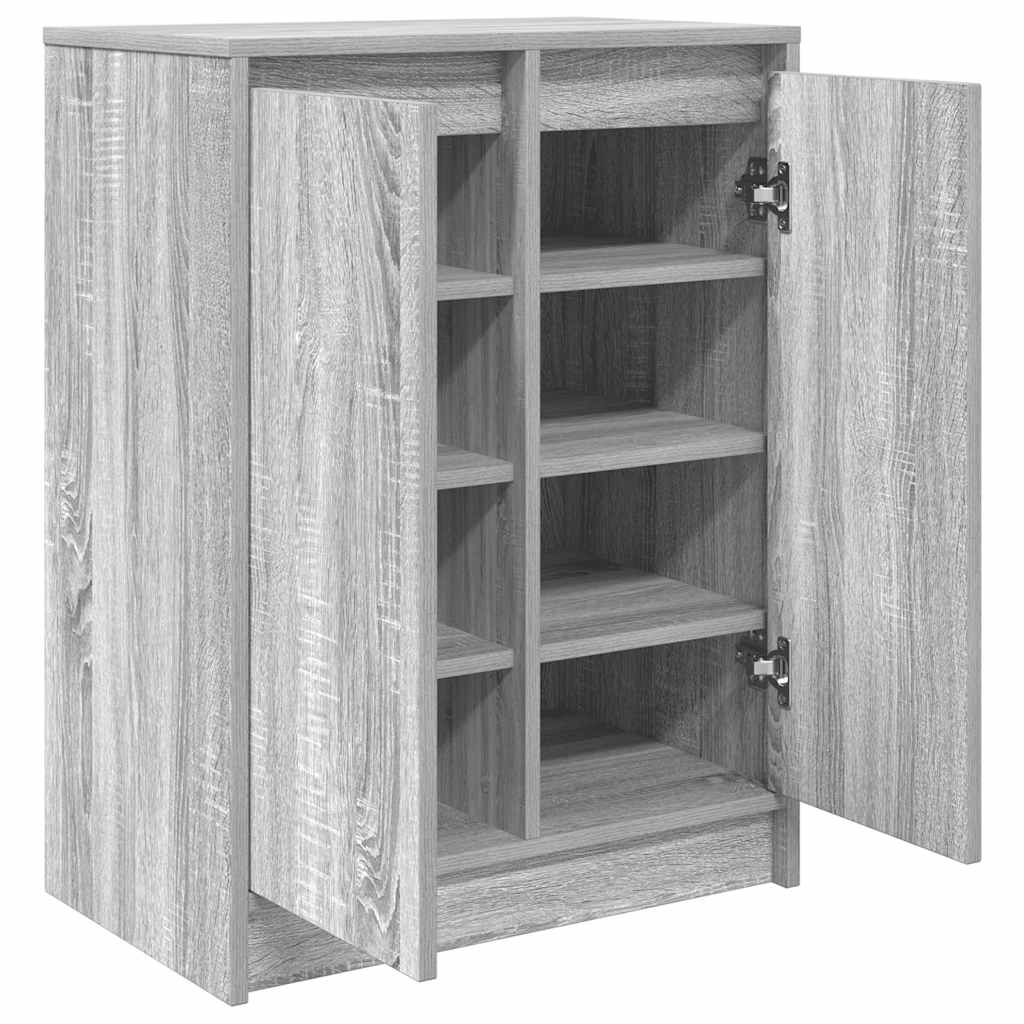 skoreol 57x34x76 cm konstrueret træ grå sonoma-eg