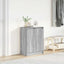 skoreol 57x34x76 cm konstrueret træ grå sonoma-eg