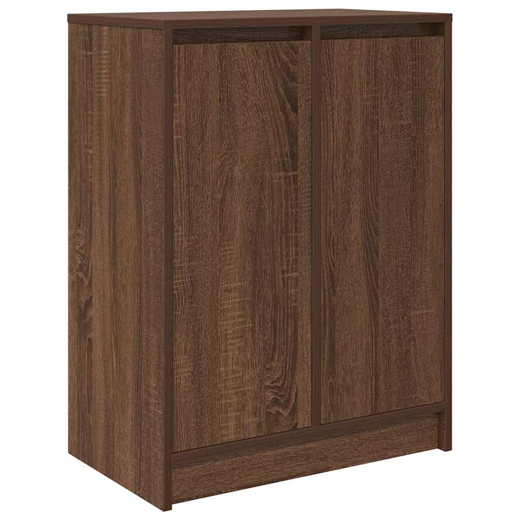 skoreol 57x34x76 cm konstrueret træ brun egetræsfarve