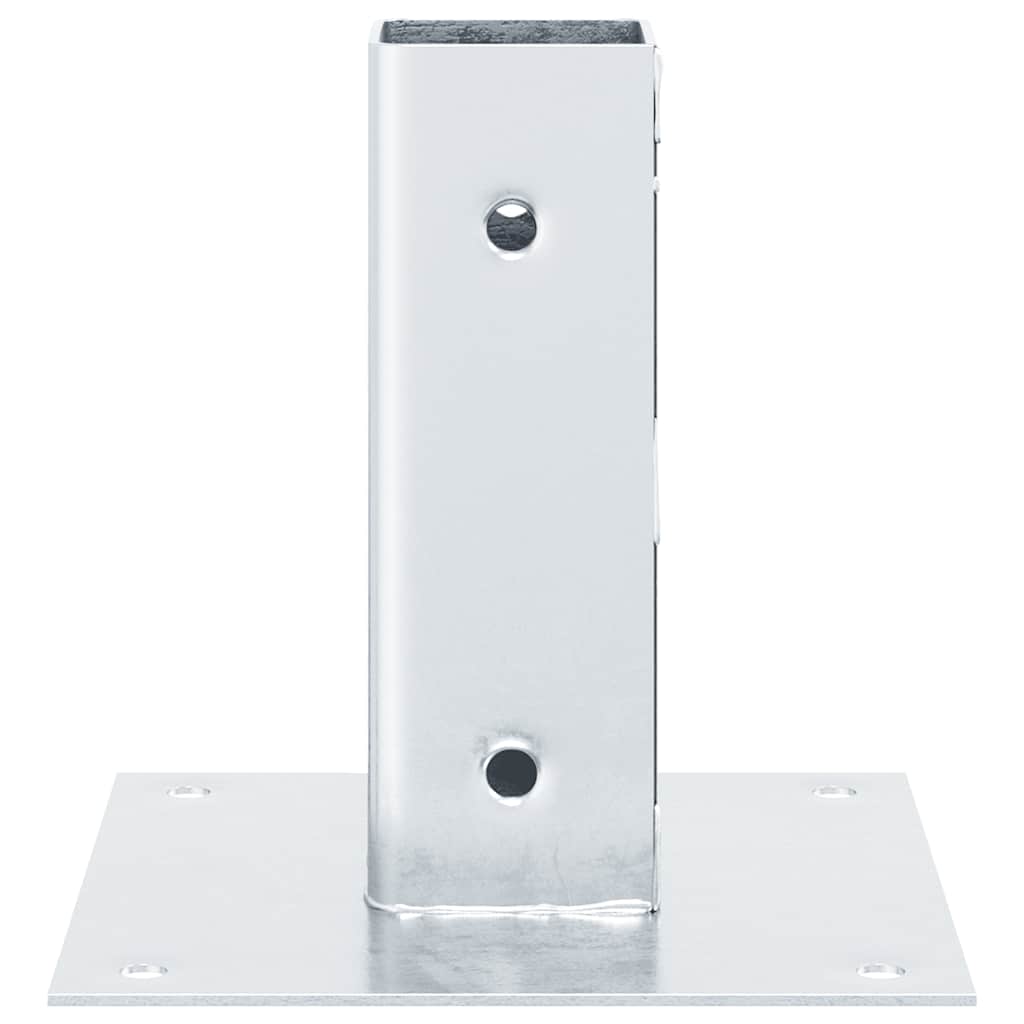 stolpefødder firkantet 4 stk. 46x46 mm galvaniseret stål