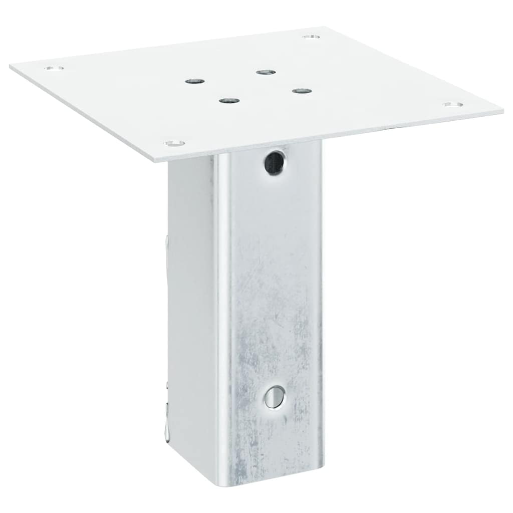 stolpefødder firkantet 12 stk. 46x46 mm galvaniseret stål