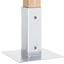 stolpefødder firkantet 12 stk. 51x51 mm galvaniseret stål
