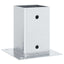 stolpefødder firkantet 12 stk. 91x91 mm galvaniseret stål