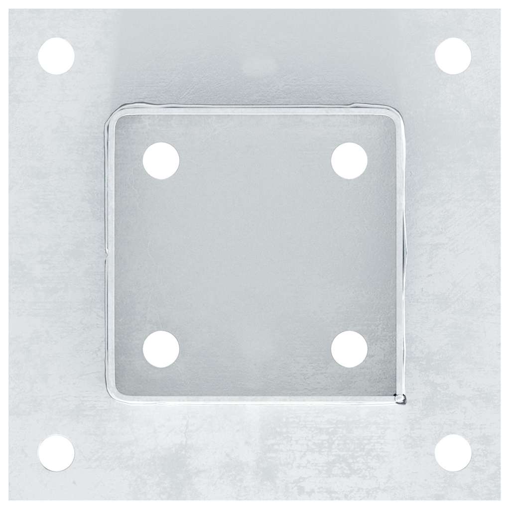 stolpefødder firkantet 12 stk. 91x91 mm galvaniseret stål