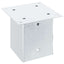 stolpefødder firkantet 4 stk. 101x101 mm galvaniseret stål