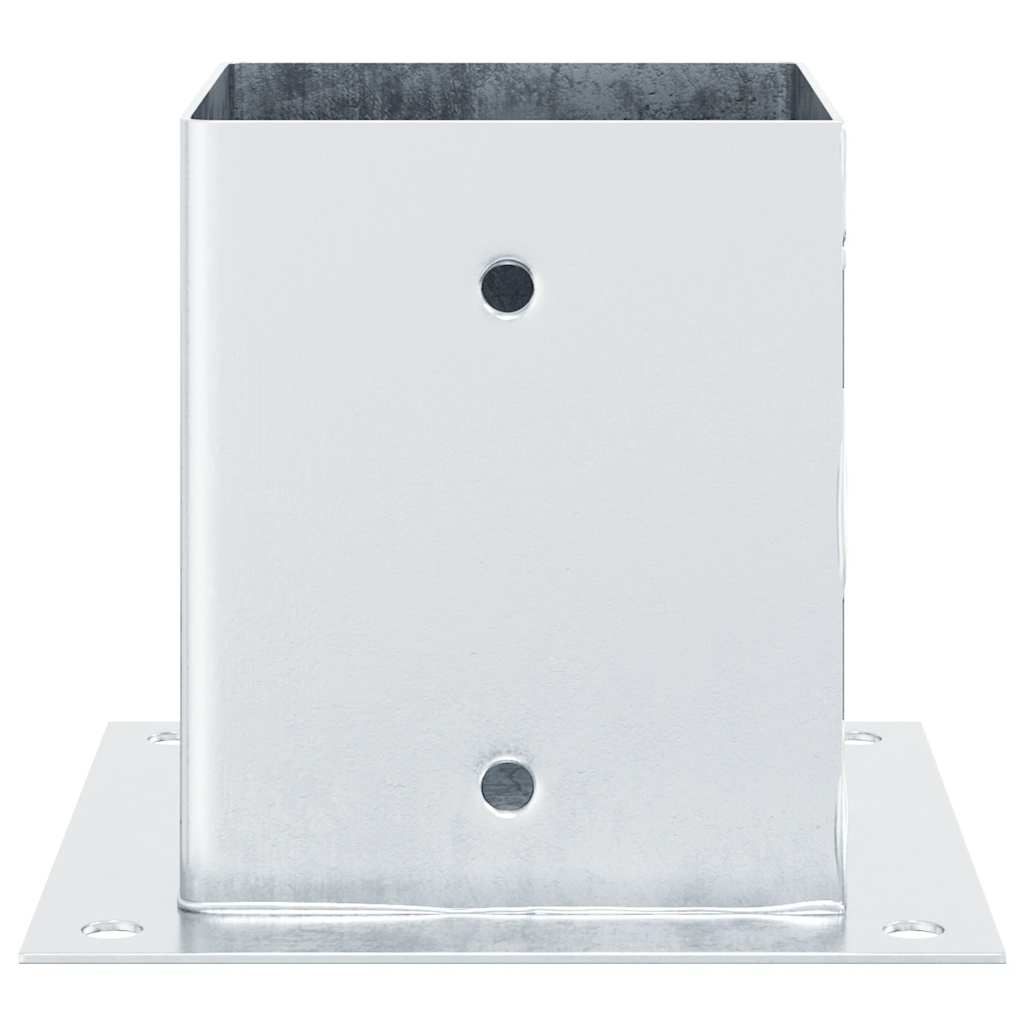 stolpefødder firkantet 4 stk. 101x101 mm galvaniseret stål