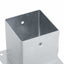 stolpefødder firkantet 4 stk. 101x101 mm galvaniseret stål