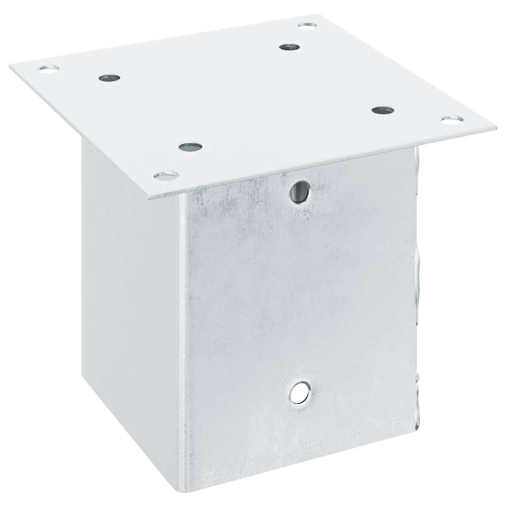 stolpefødder firkantet 12 stk. 101x101 mm galvaniseret stål