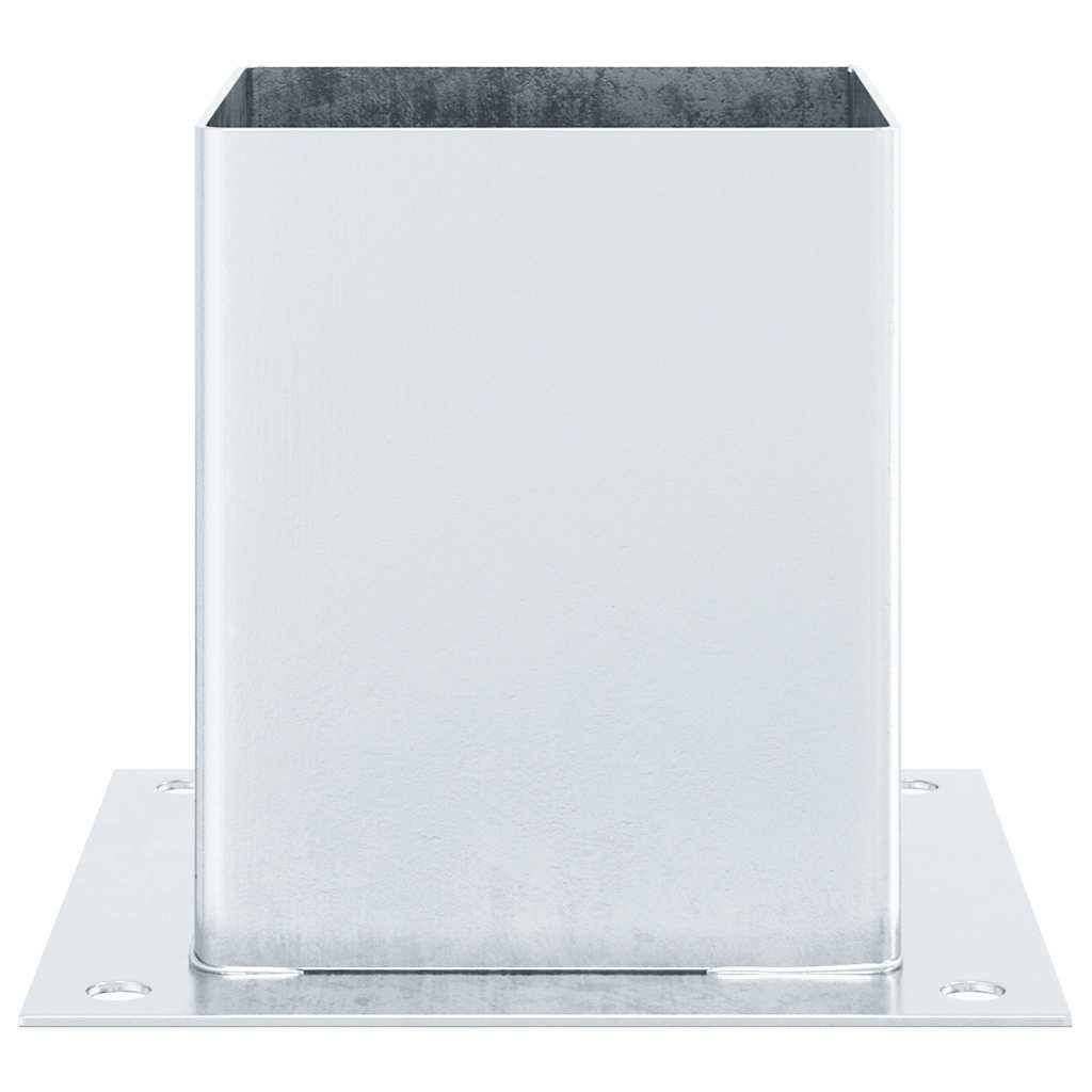 stolpefødder firkantet 12 stk. 101x101 mm galvaniseret stål