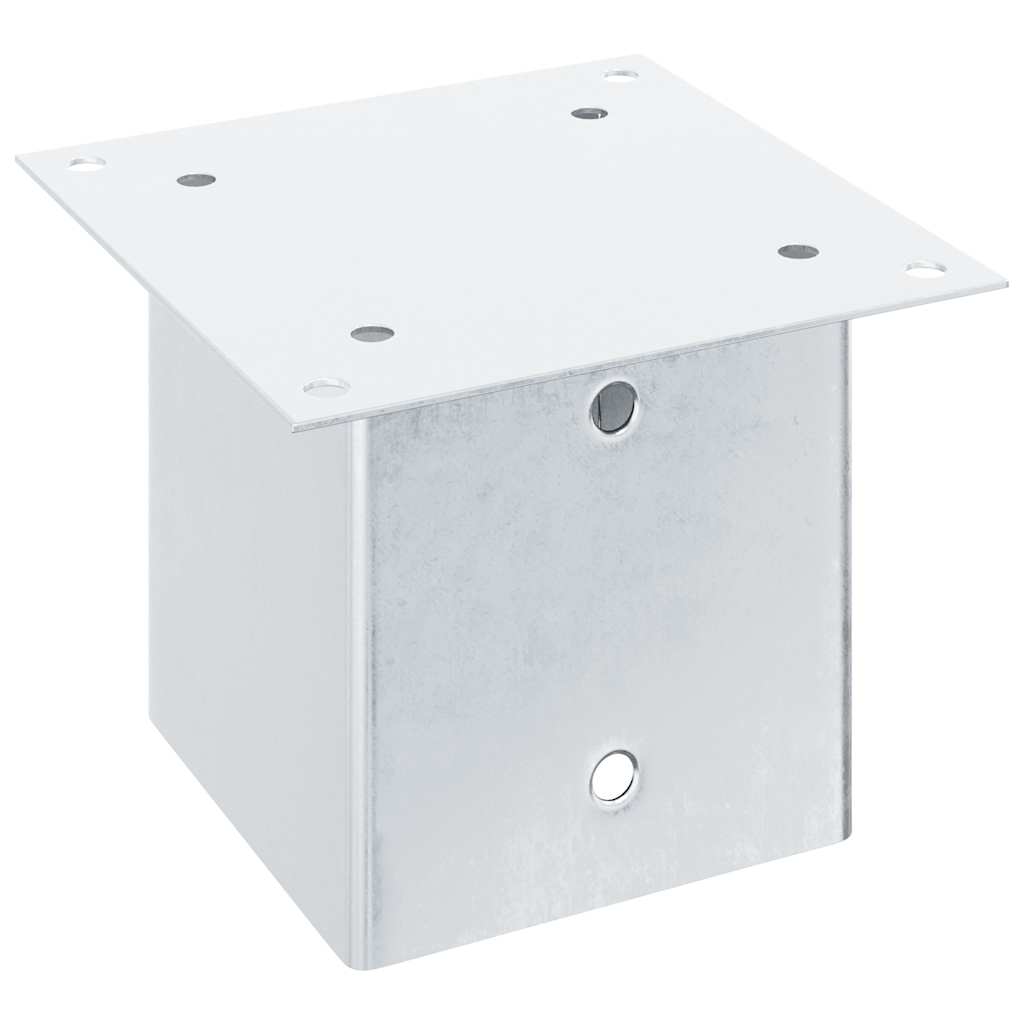 stolpefødder firkantet 4 stk. 141x141 mm galvaniseret stål