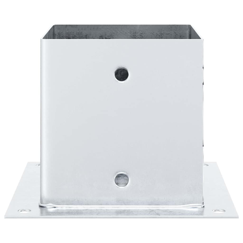 stolpefødder firkantet 4 stk. 141x141 mm galvaniseret stål