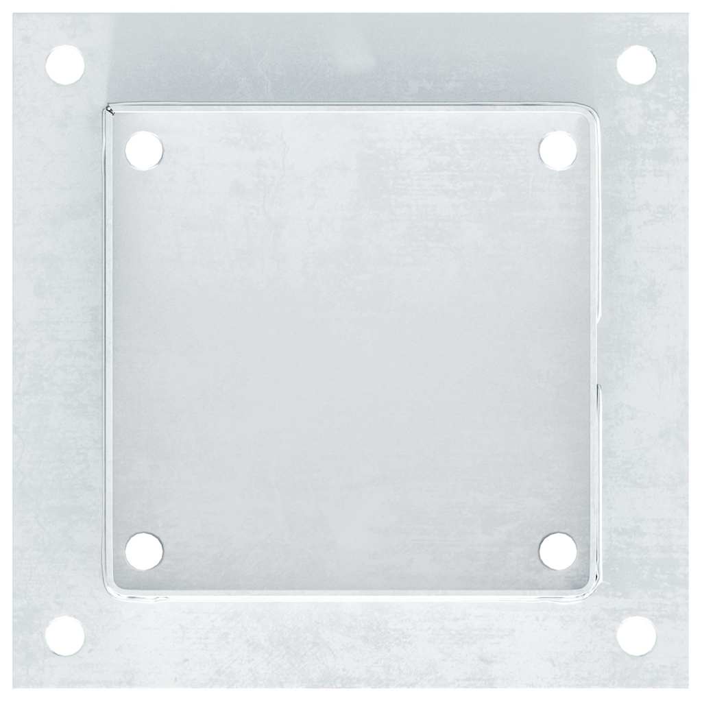 stolpefødder firkantet 4 stk. 141x141 mm galvaniseret stål
