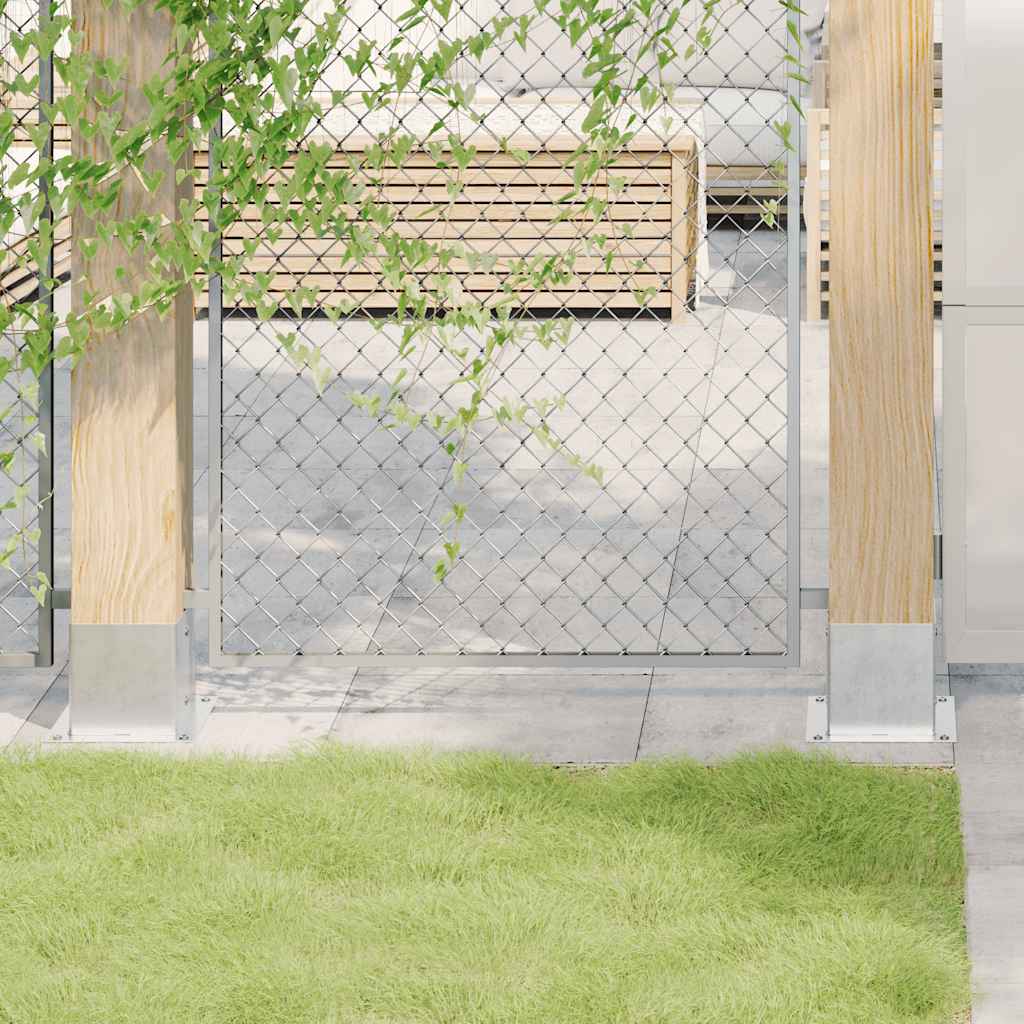 stolpefødder firkantet 4 stk. 141x141 mm galvaniseret stål
