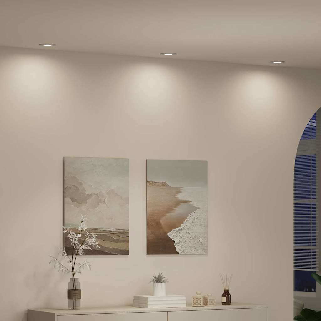 Spotlight 24 stk. Hvid 9 x 9 x 2 cm Aluminium