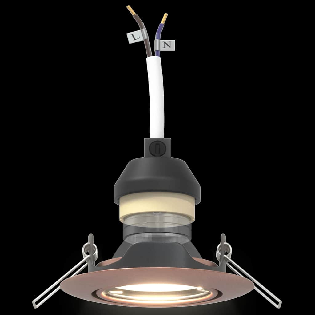 Spotlight 6 stk. Kobber 9 x 9 x 2.5 cm Metal