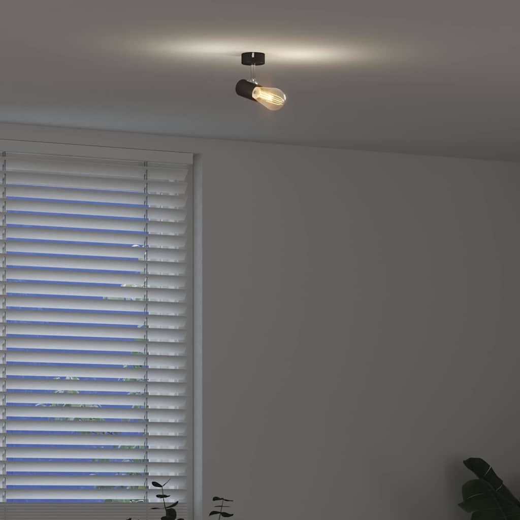 Loftsspot med spotlights Sort 6,5 x 6 x 11,5 cm Metal