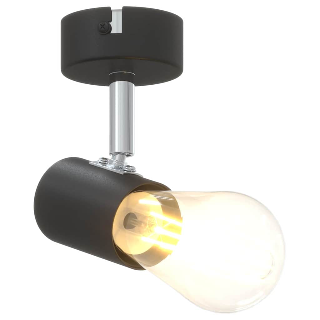 Loftsspot med spotlights Sort 6,5 x 6 x 11,5 cm Metal