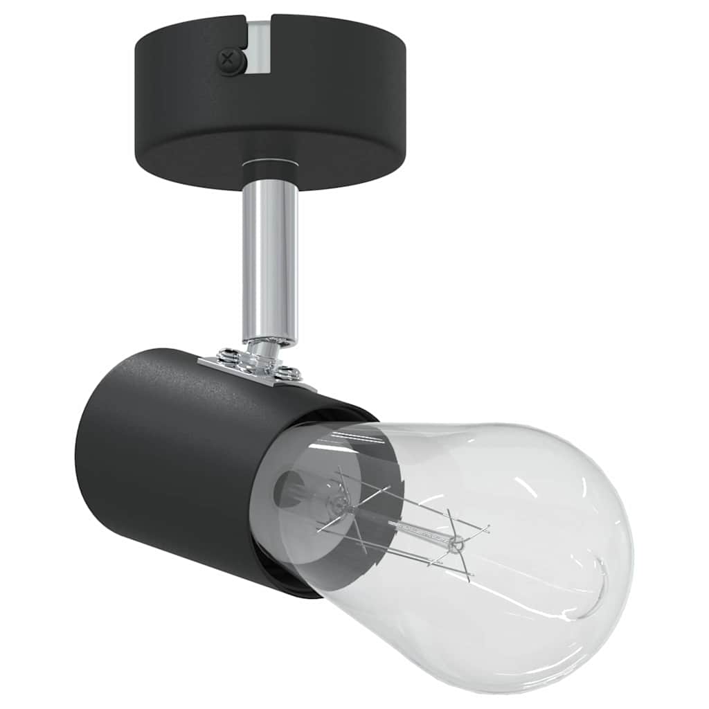 Loftsspot med spotlights Sort 6,5 x 6 x 11,5 cm Metal