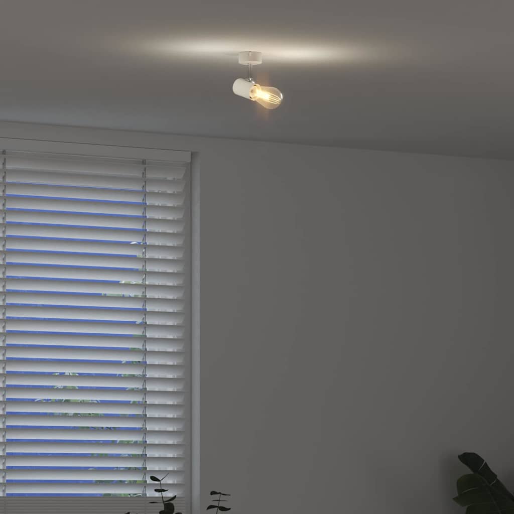 Loftsspot med spotlights Hvid 6,5 x 6 x 11,5 cm Metal