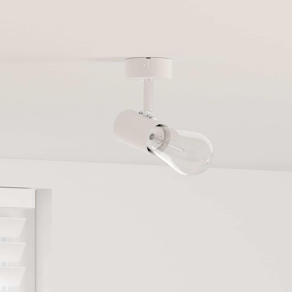 Loftsspot med spotlights Hvid 6,5 x 6 x 11,5 cm Metal