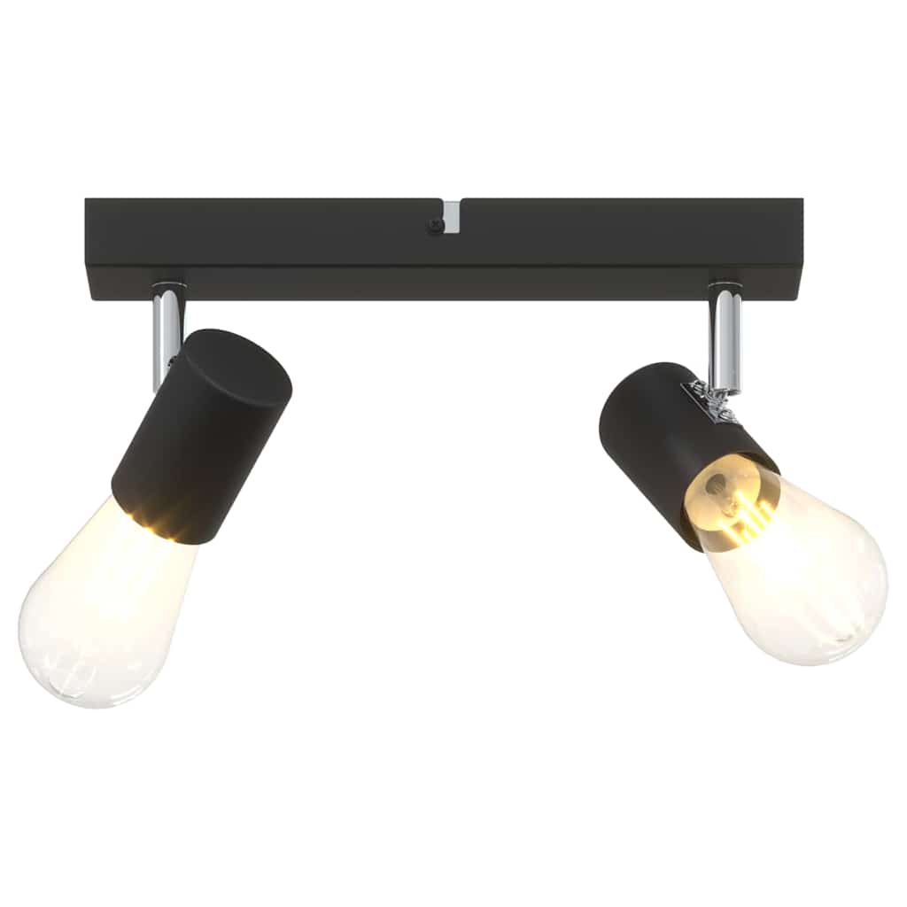 Loftsspot med spotlights Sort 26 x 6,5 x 11,5 cm Metal
