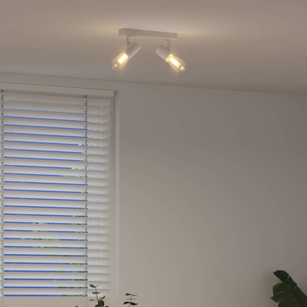Loftsspot med spotlights Hvid 26 x 6,5 x 11,5 cm Metal