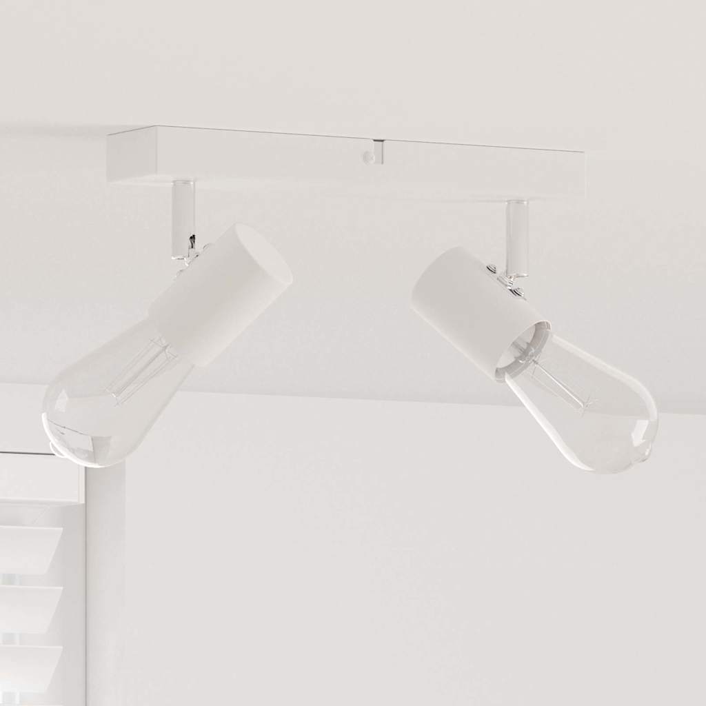 Loftsspot med spotlights Hvid 26 x 6,5 x 11,5 cm Metal