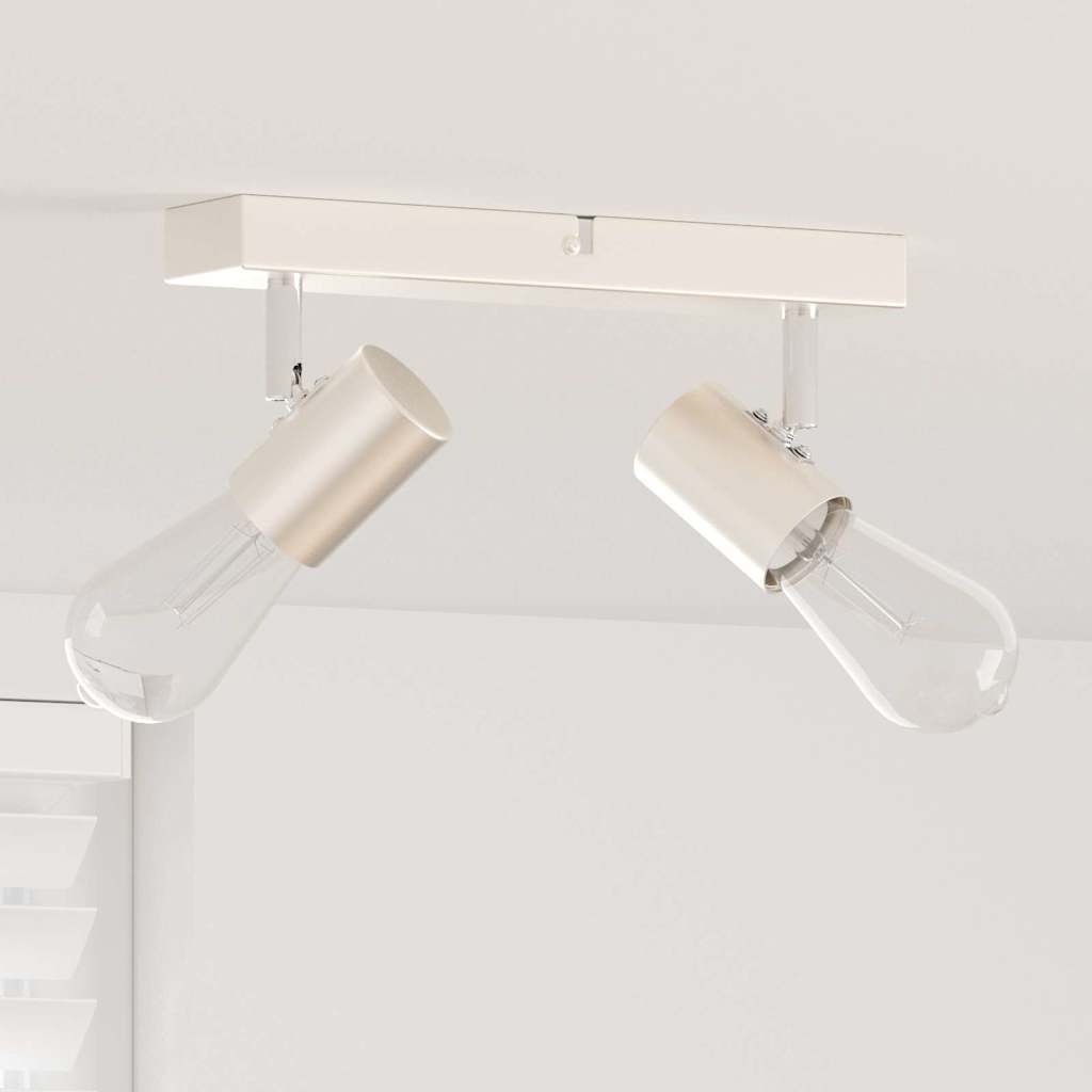 Loftsspot med spotlights Nikkel 26 x 6,5 x 11,5 cm Metal