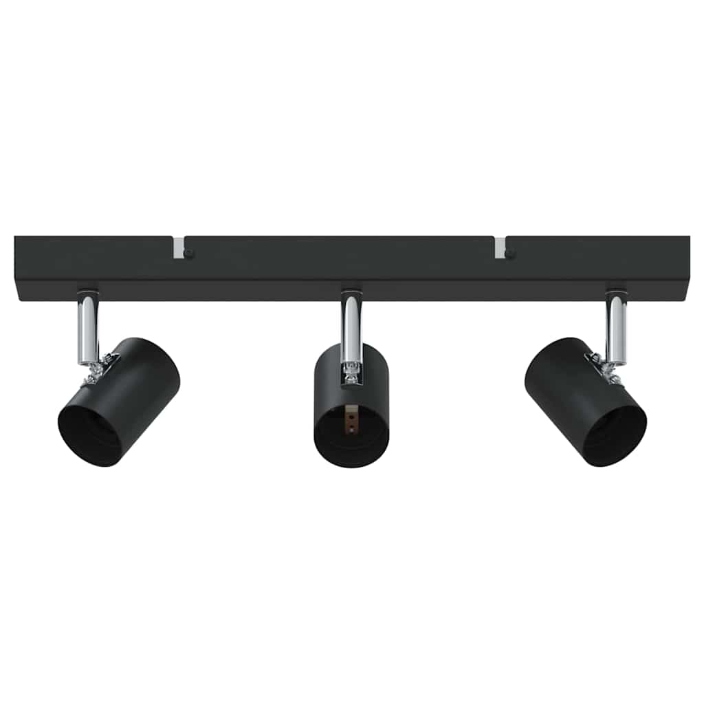 Loftsspot med spotlights Sort 38 x 6,5 x 11,5 cm Metal