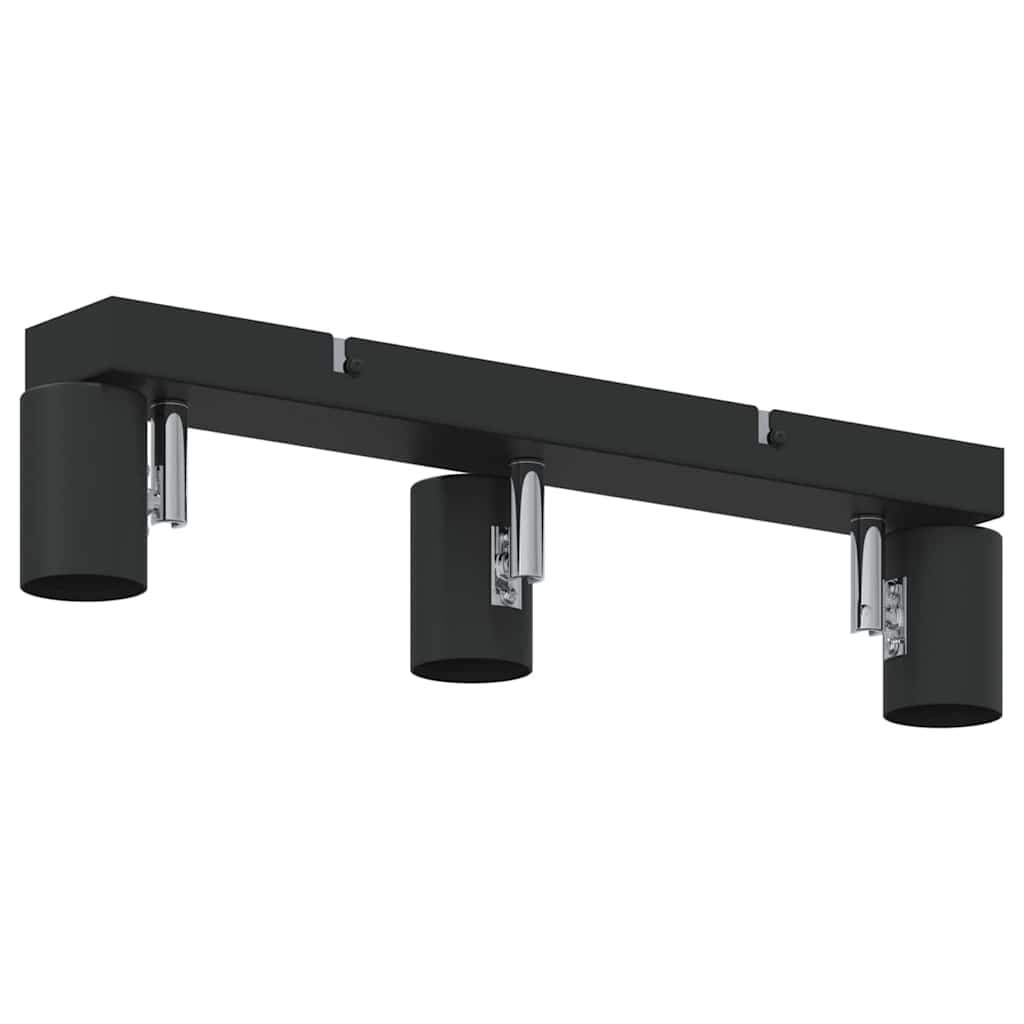 Loftsspot med spotlights Sort 38 x 6,5 x 11,5 cm Metal