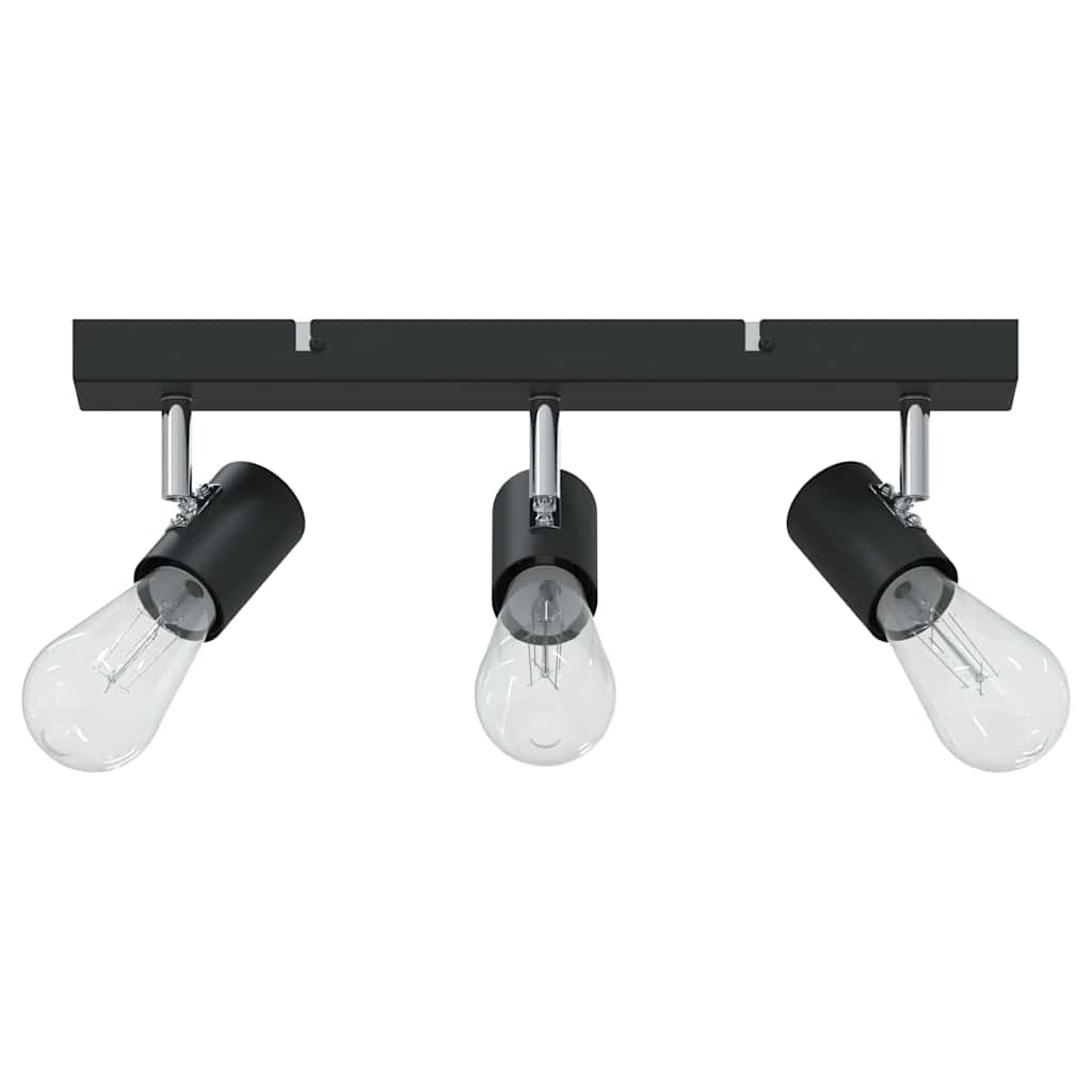 Loftsspot med spotlights Sort 38 x 6,5 x 11,5 cm Metal