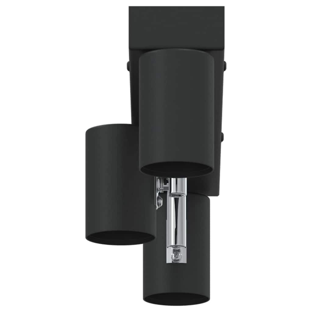 Loftsspot med spotlights Sort 38 x 6,5 x 11,5 cm Metal