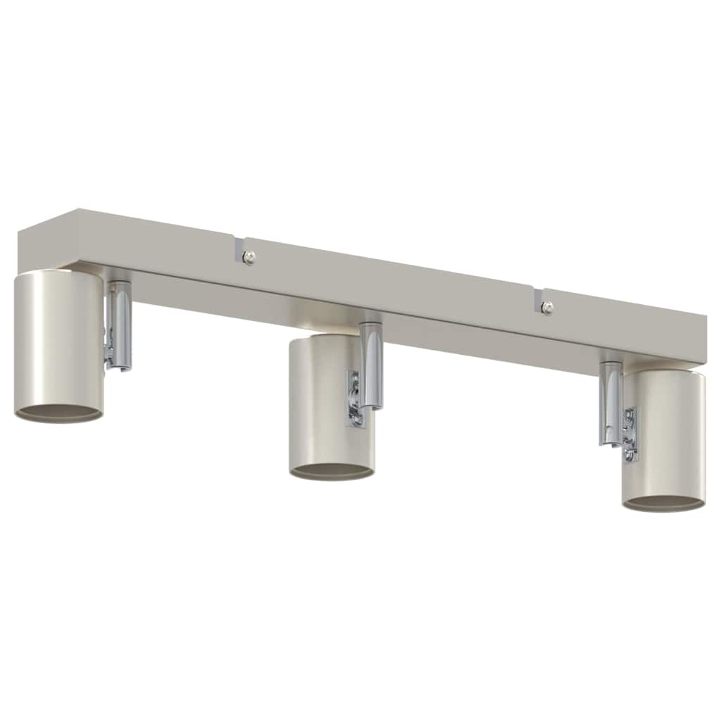 Loftsspot med spotlights Nikkel 38 x 6,5 x 11,5 cm Metal