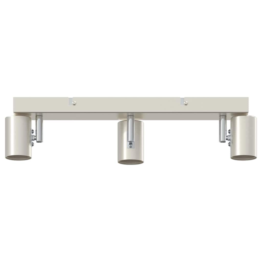 Loftsspot med spotlights Nikkel 38 x 6,5 x 11,5 cm Metal
