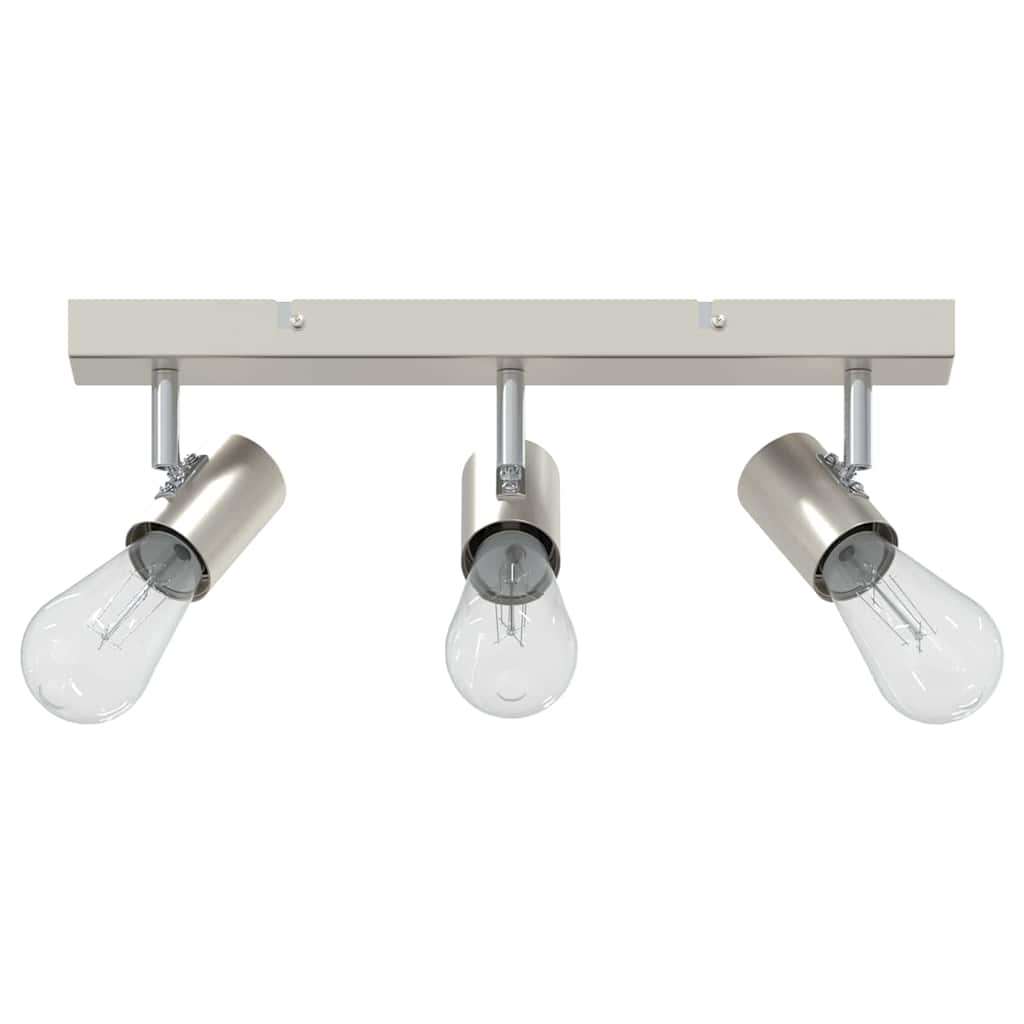 Loftsspot med spotlights Nikkel 38 x 6,5 x 11,5 cm Metal
