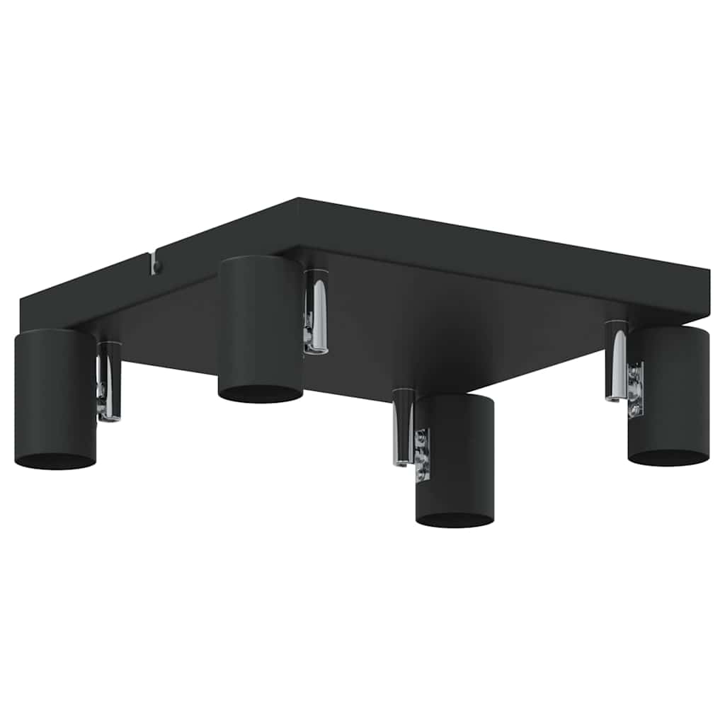 Loftsspot med spotlights Sort 26 x 26 x 11,5 cm Metal