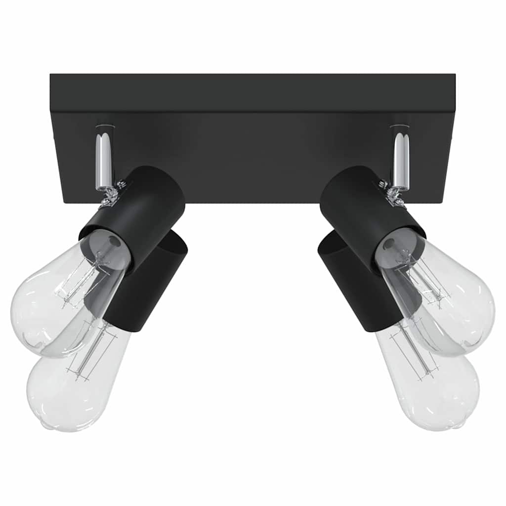 Loftsspot med spotlights Sort 26 x 26 x 11,5 cm Metal