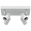Loftsspot med spotlights Hvid 26 x 26 x 11,5 cm Metal