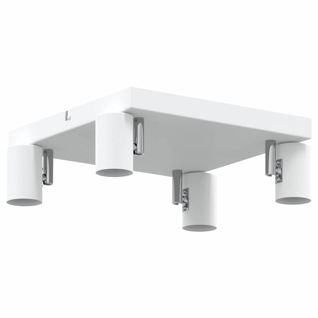 Loftsspot med spotlights Hvid 26 x 26 x 11,5 cm Metal