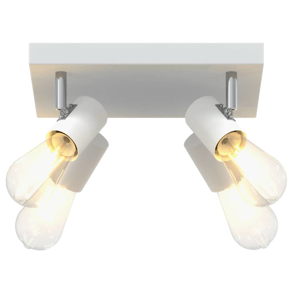 Loftsspot med spotlights Hvid 26 x 26 x 11,5 cm Metal
