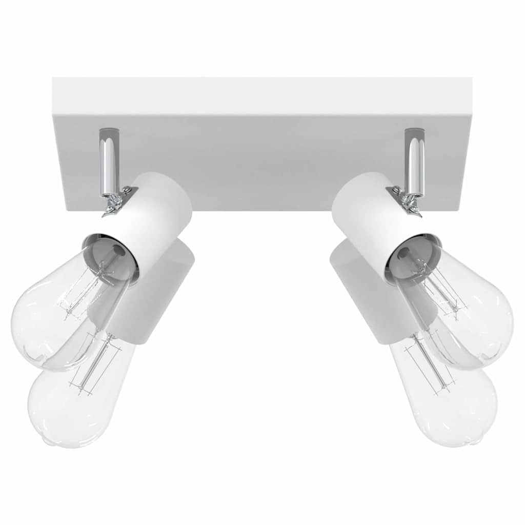 Loftsspot med spotlights Hvid 26 x 26 x 11,5 cm Metal