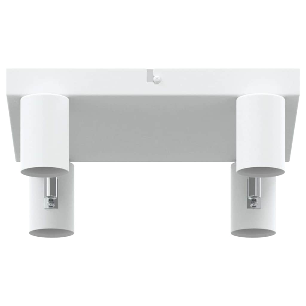 Loftsspot med spotlights Hvid 26 x 26 x 11,5 cm Metal
