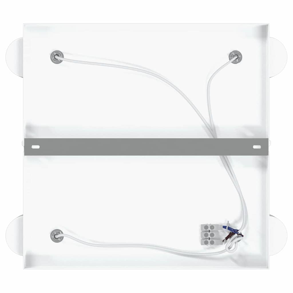 Loftsspot med spotlights Hvid 26 x 26 x 11,5 cm Metal