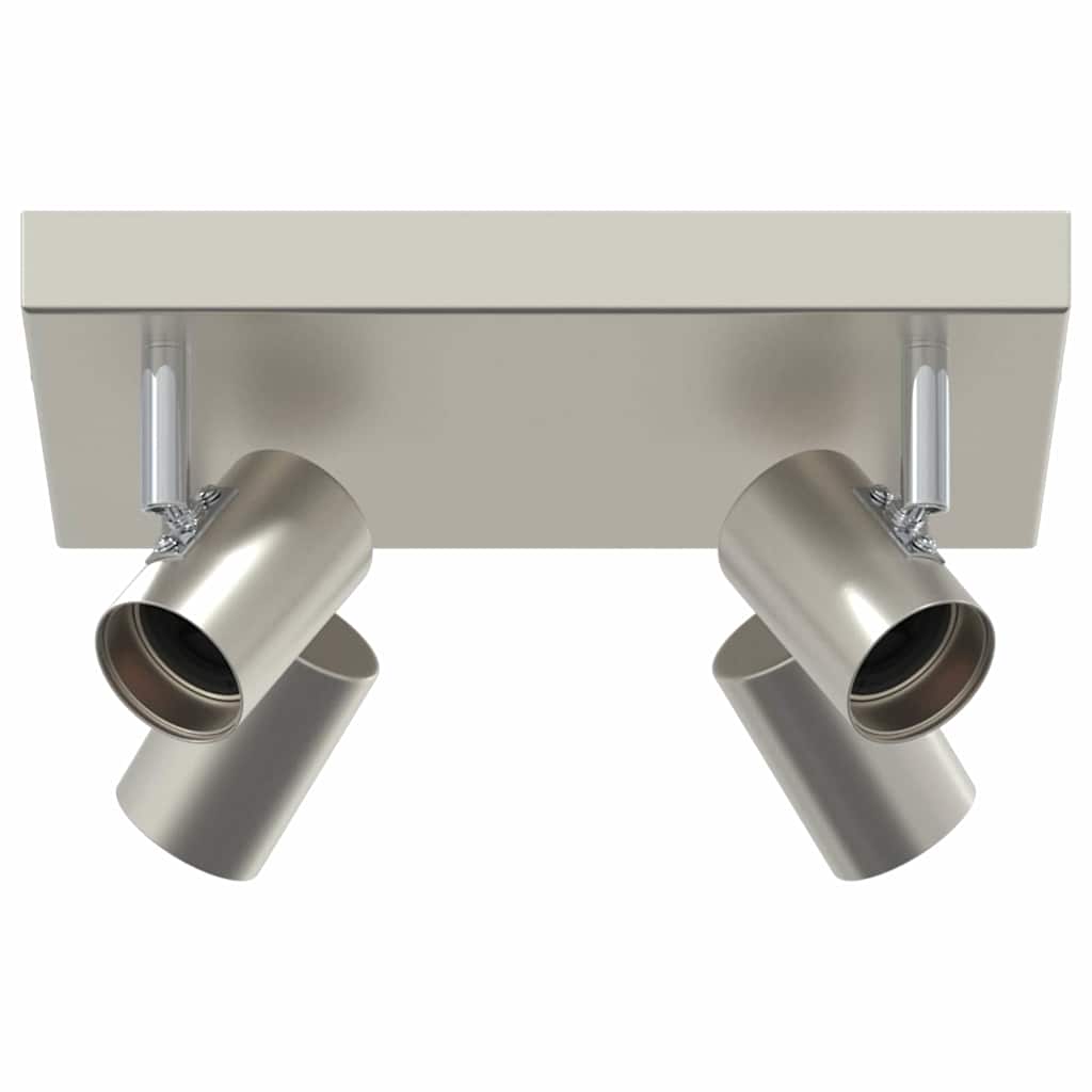 Loftsspot med spotlights Nikkel 26 x 26 x 11,5 cm Metal