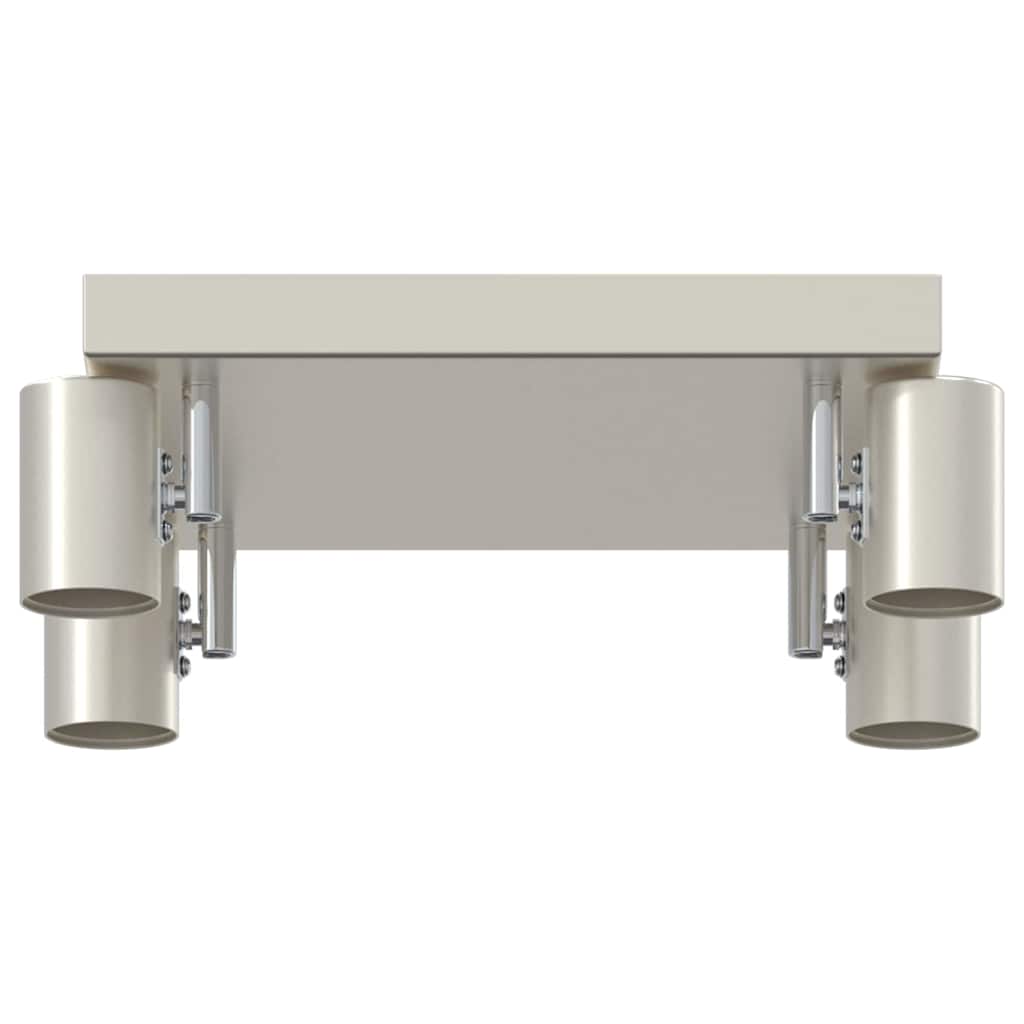 Loftsspot med spotlights Nikkel 26 x 26 x 11,5 cm Metal