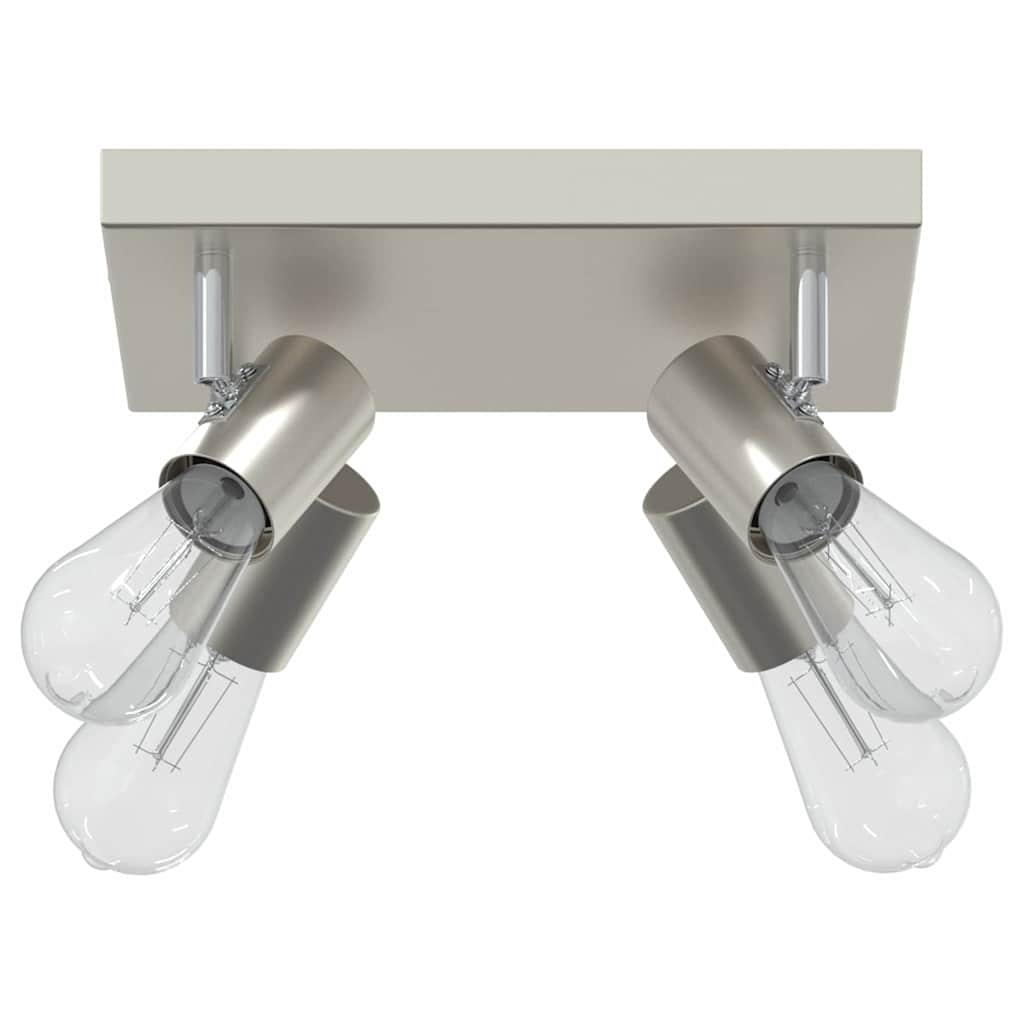 Loftsspot med spotlights Nikkel 26 x 26 x 11,5 cm Metal