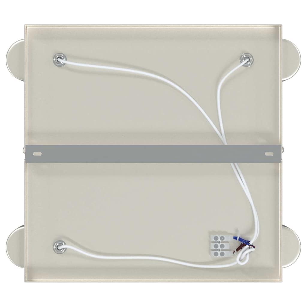 Loftsspot med spotlights Nikkel 26 x 26 x 11,5 cm Metal